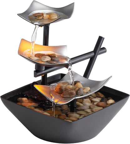 Homedics Tabletop Water Fountain, Home Décor Soothing Sound Machine.