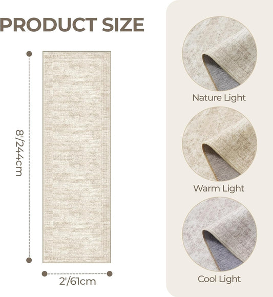Restydon Rug Runners for Hallways Non Slip.