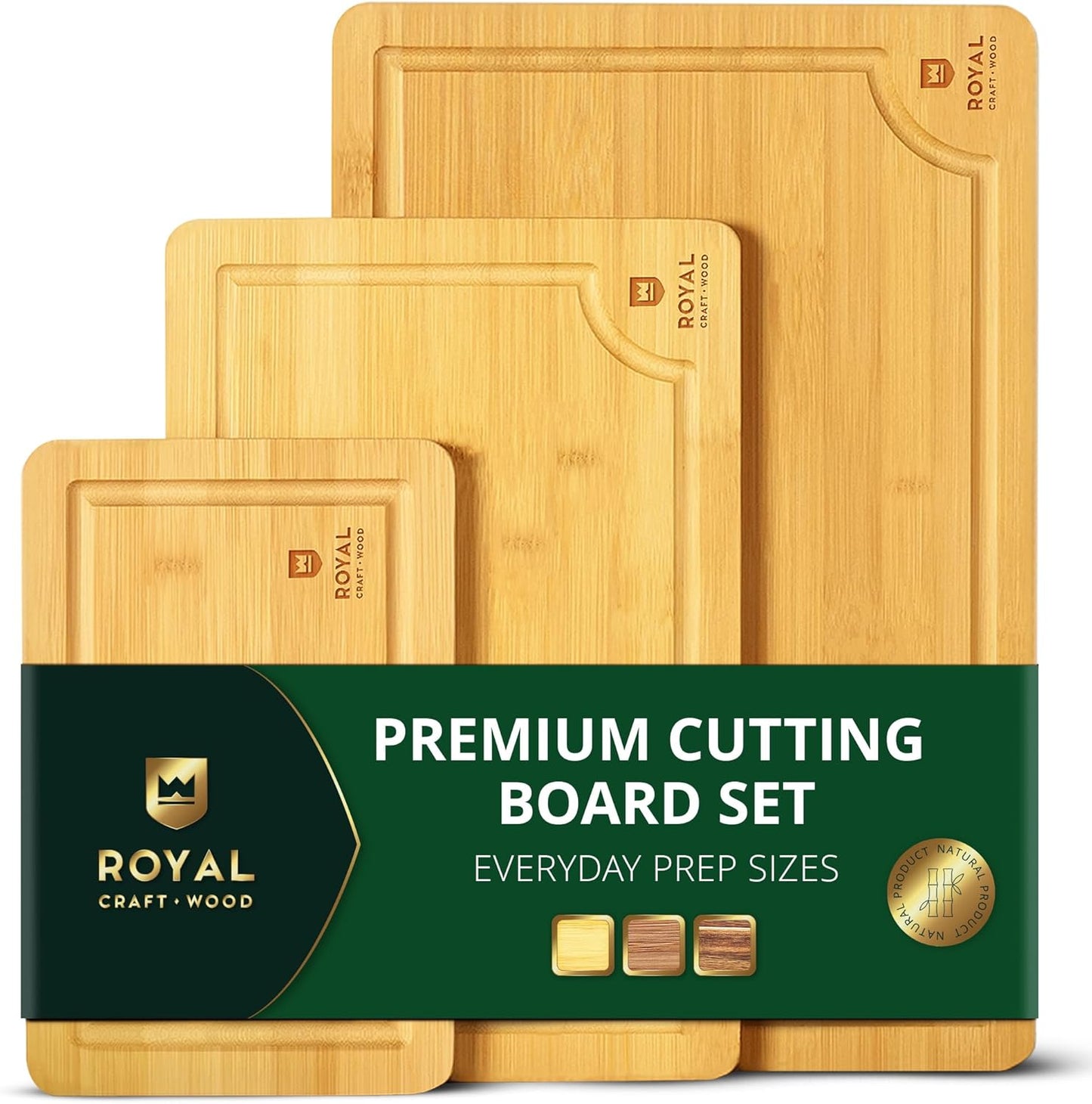ROYAL CRAFT WOOD Wooden Cutting Boards for Kitchen.