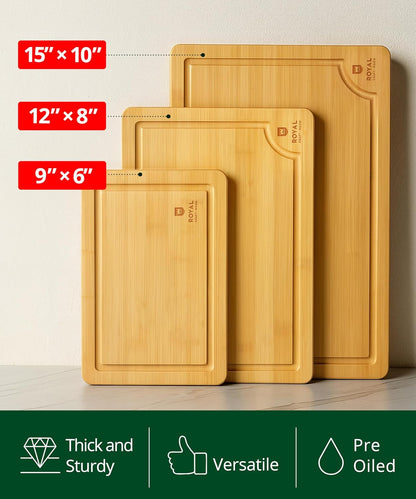 ROYAL CRAFT WOOD Wooden Cutting Boards for Kitchen.