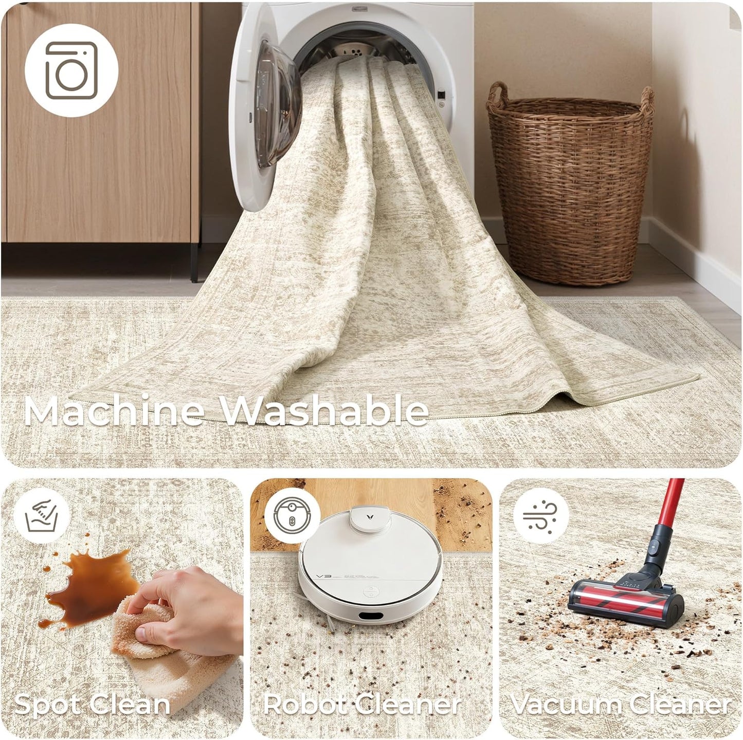 Restydon Rug Runners for Hallways Non Slip.